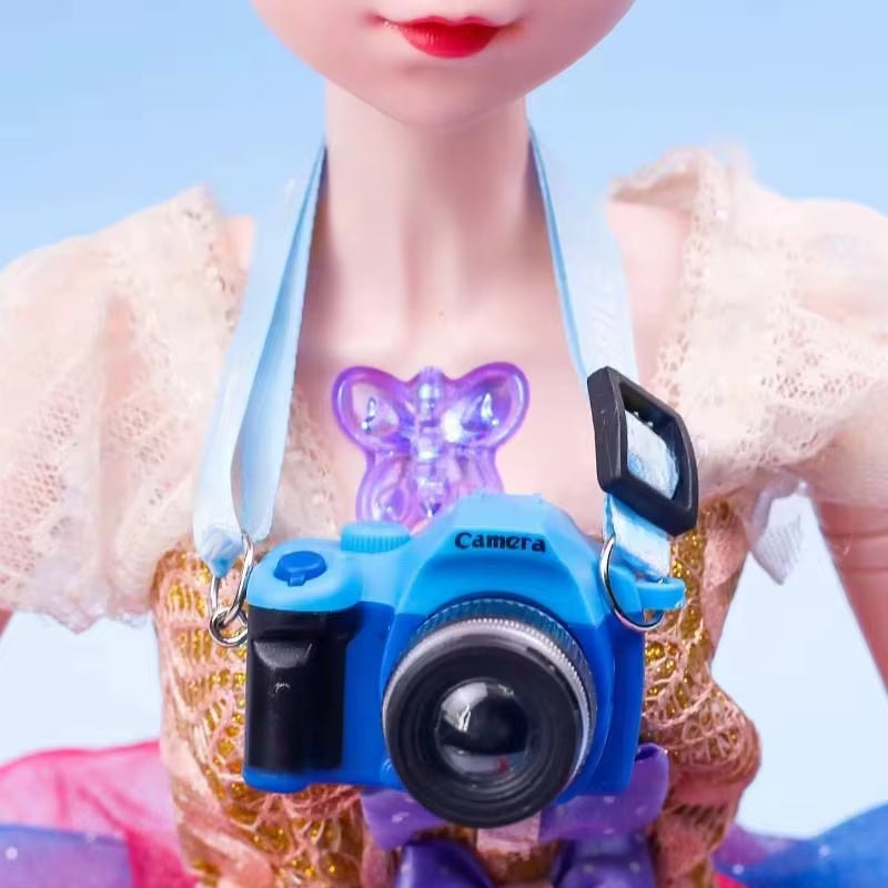 Dollhouse Miniature Digital SLR Camera Dolls House Decoration Accessory Home Decore Decorations for BJD for Labubu Doll