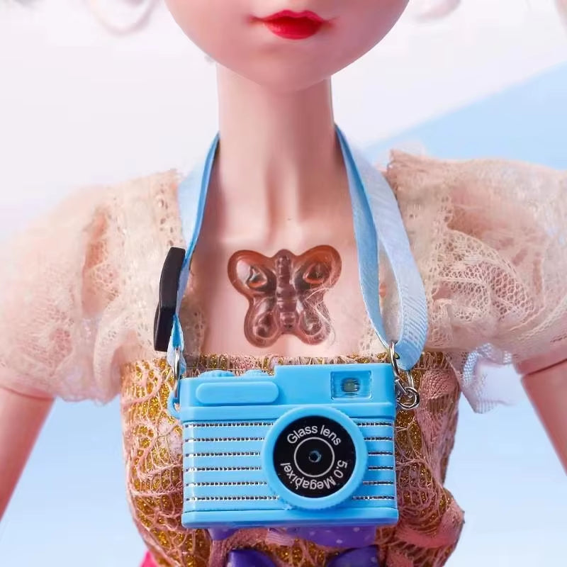 Dollhouse Miniature Digital SLR Camera Dolls House Decoration Accessory Home Decore Decorations for BJD for Labubu Doll