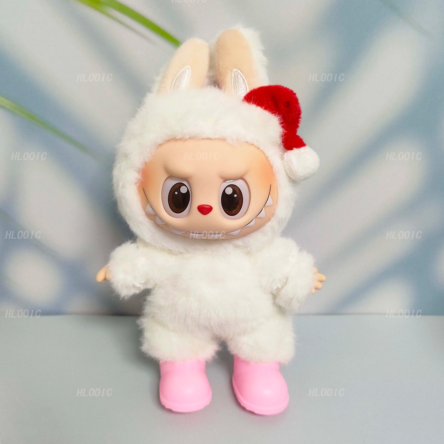 Labubu Doll Slippers Shoes (4.3*2.0Cm) for Labubu Macaron Bao-Ao Bao Ao &15Cm EXO Plush Doll & 1/6 BJD Doll