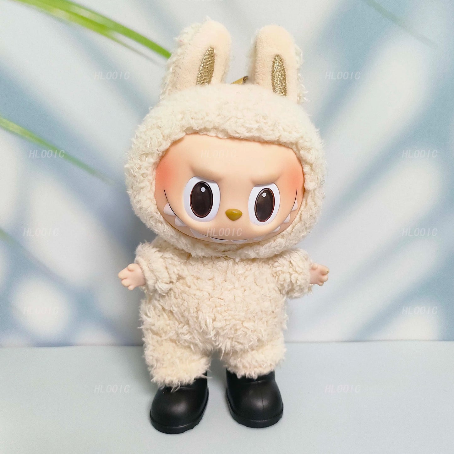 Labubu Doll Slippers Shoes (4.3*2.0Cm) for Labubu Macaron Bao-Ao Bao Ao &15Cm EXO Plush Doll & 1/6 BJD Doll