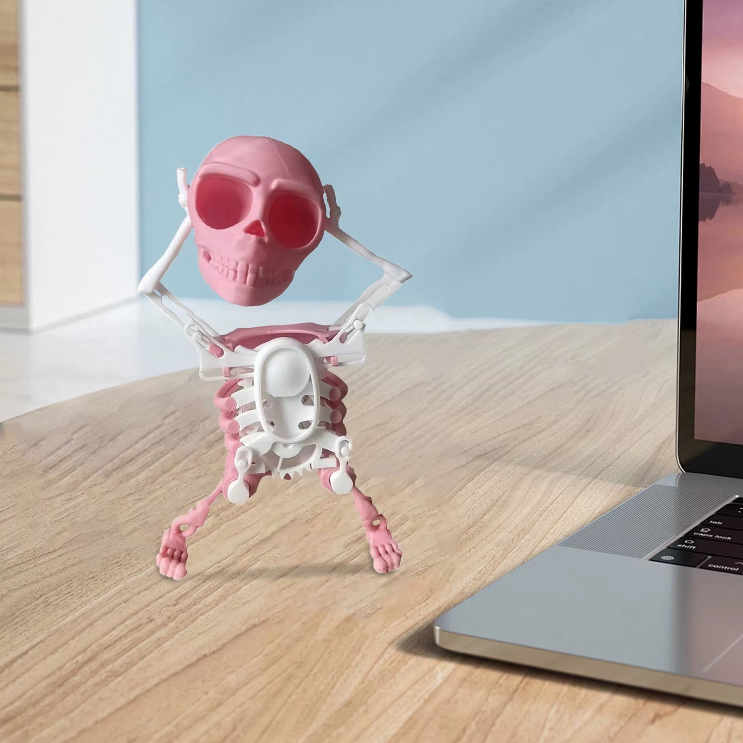 Dancing Skeleton Clockwork Toy - Creative Stress Relief Desktop Ornament for Halloween Gifting