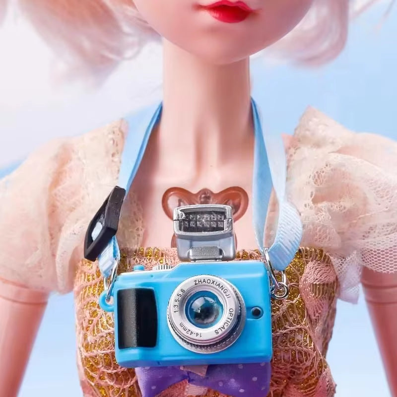 Dollhouse Miniature Digital SLR Camera Dolls House Decoration Accessory Home Decore Decorations for BJD for Labubu Doll