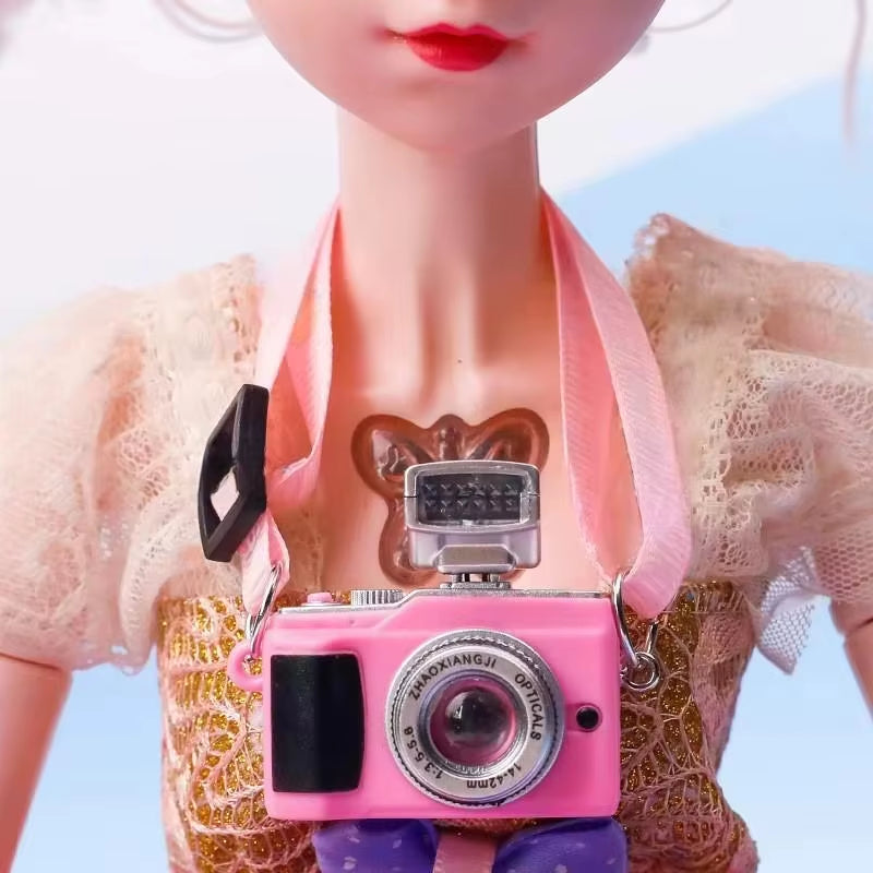 Dollhouse Miniature Digital SLR Camera Dolls House Decoration Accessory Home Decore Decorations for BJD for Labubu Doll