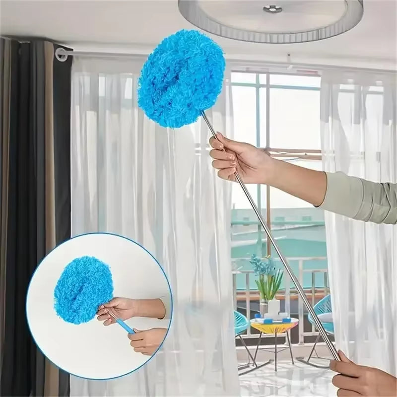 79cm Extendable Microfiber Duster with Long Handle for Ceiling Fans and Hard-to-Reach Areas