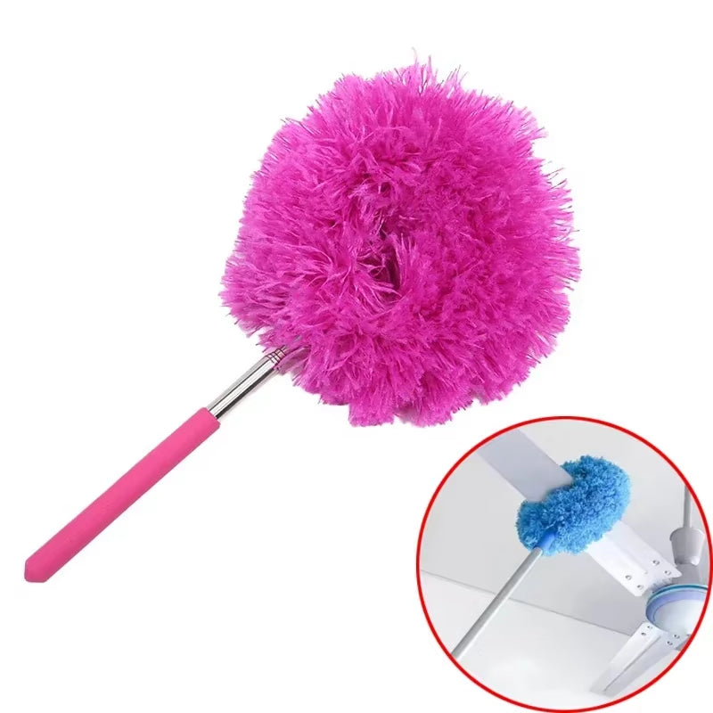 79cm Extendable Microfiber Duster with Long Handle for Ceiling Fans and Hard-to-Reach Areas
