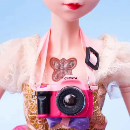 Dollhouse Miniature Digital SLR Camera Dolls House Decoration Accessory Home Decore Decorations for BJD for Labubu Doll