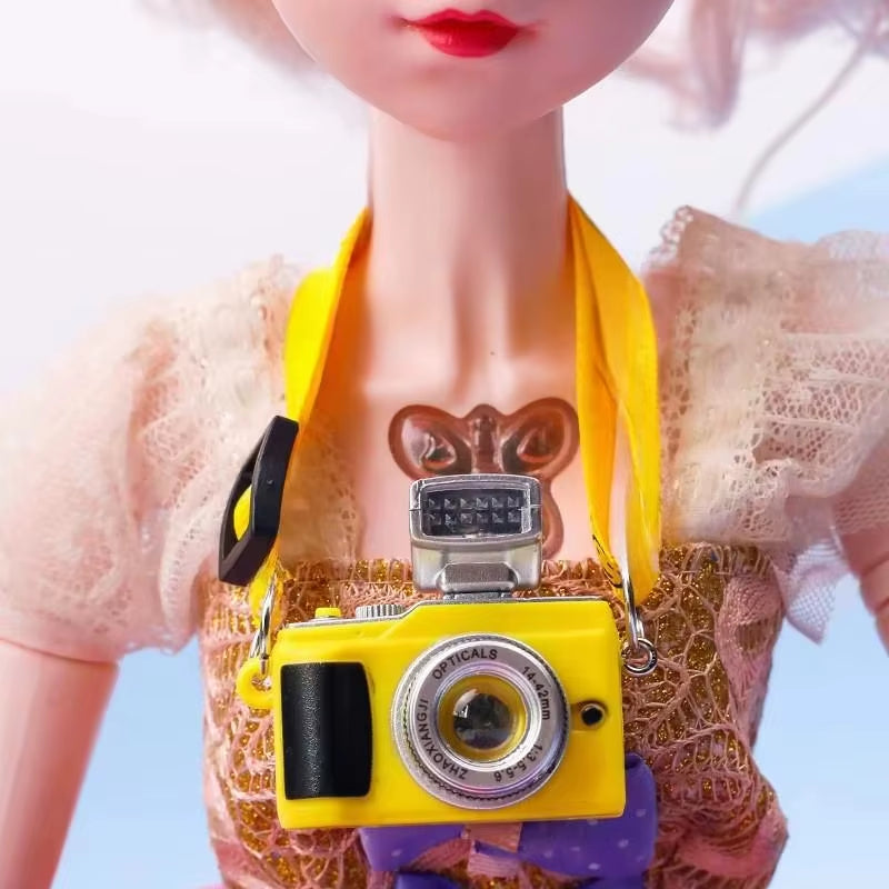 Dollhouse Miniature Digital SLR Camera Dolls House Decoration Accessory Home Decore Decorations for BJD for Labubu Doll
