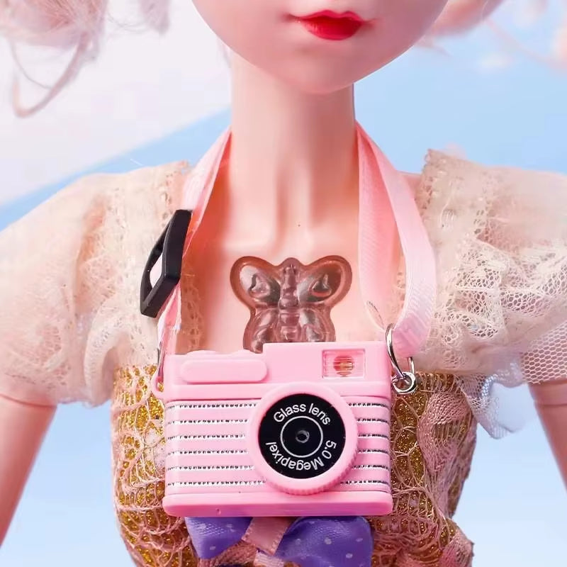 Dollhouse Miniature Digital SLR Camera Dolls House Decoration Accessory Home Decore Decorations for BJD for Labubu Doll
