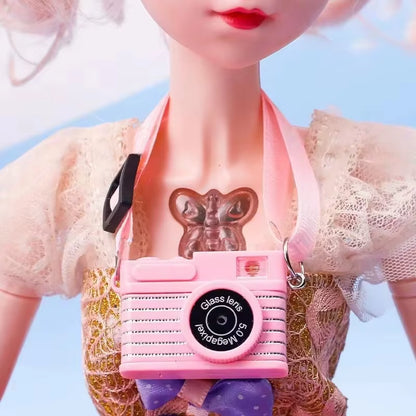 Dollhouse Miniature Digital SLR Camera Dolls House Decoration Accessory Home Decore Decorations for BJD for Labubu Doll