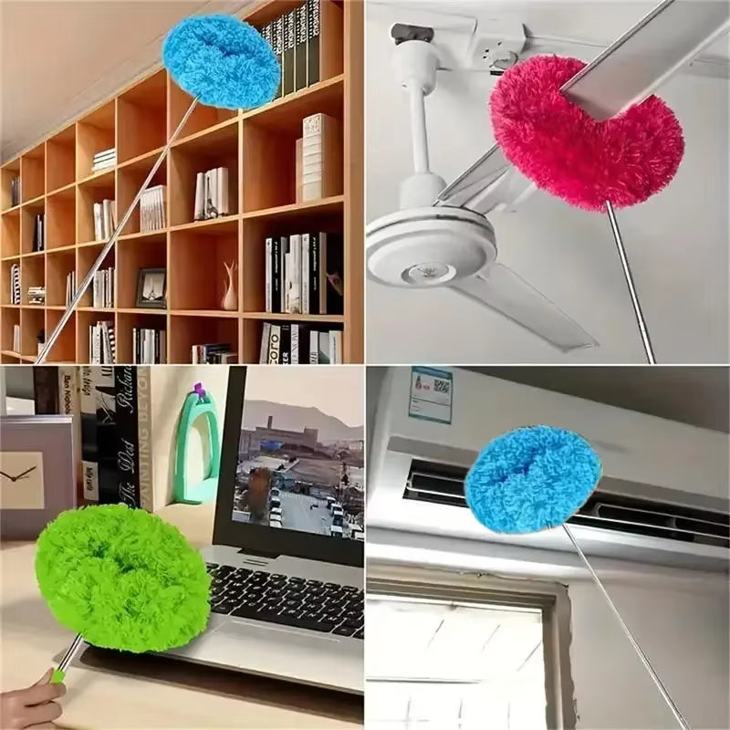 79cm Extendable Microfiber Duster with Long Handle for Ceiling Fans and Hard-to-Reach Areas