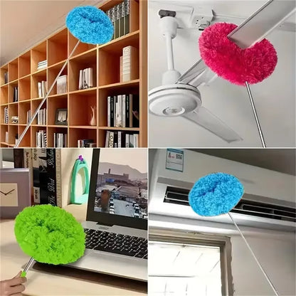 79cm Extendable Microfiber Duster with Long Handle for Ceiling Fans and Hard-to-Reach Areas